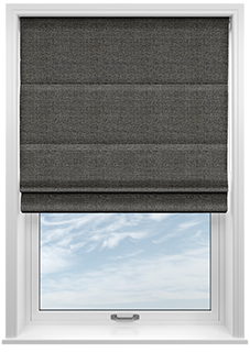 Jakarta, Mafic Grey - Motorised Roman Blind